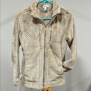 Calvin Klein Tan Teddy Jacket Plush Cozy Style